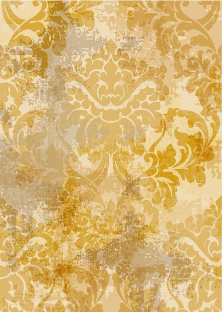 Vector rococo texture pattern