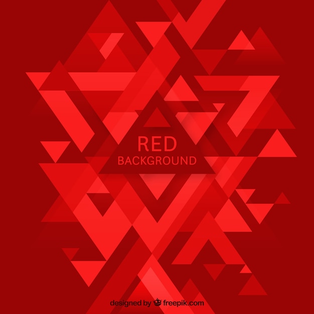Rode abstracte achtergrond met driehoeken