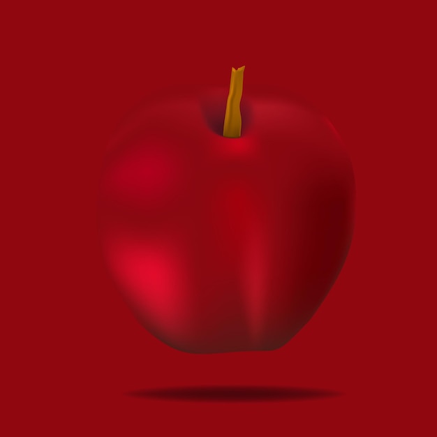 Rode appel vector kunst