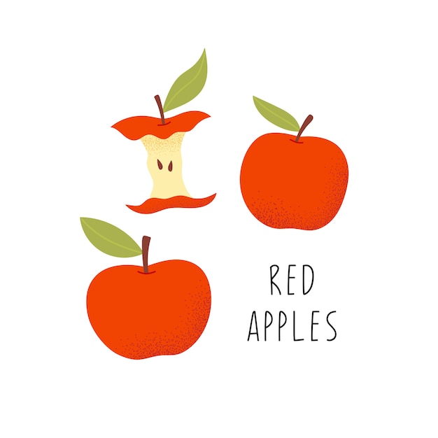 Rode appels, rijp fruit.