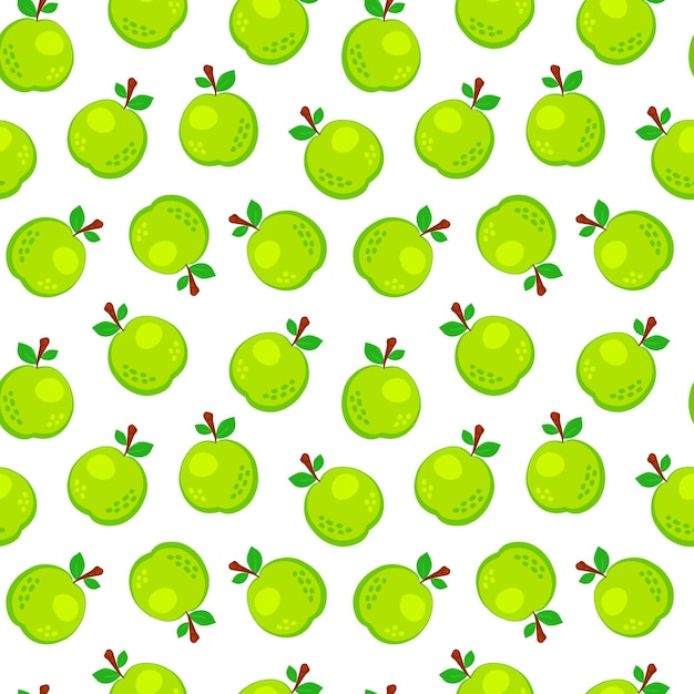 Rode cartoon appel fruit naadloze patroon geïsoleerd op zwarte achtergrond Doodle Eenvoudige vector sappig voedsel Juice verpakking ontwerp Zomer stof afdruksjabloon