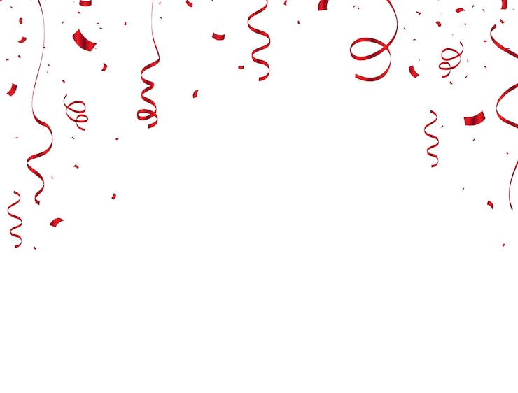 Vector rode confetti achtergrond