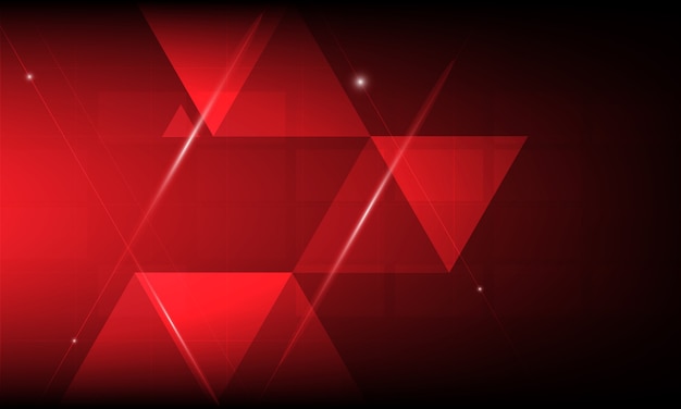 Rode driehoek digitale technologie achtergrond