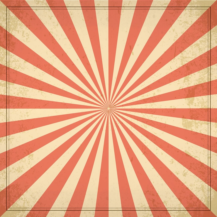 Vector rode en beige kleur burst achtergrond. zonlicht retro achtergrond. fantasie vectorillustratie.