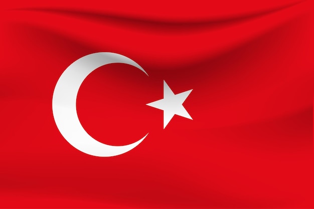 Rode en maan Trkiye vlag achtergrond
