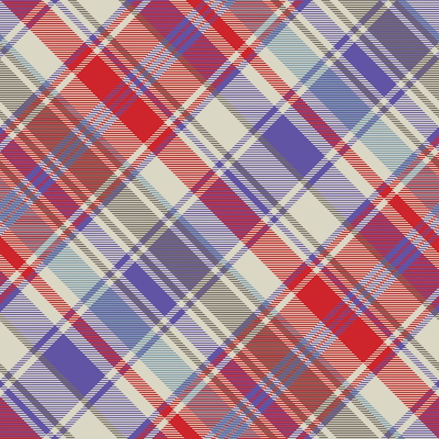 Rode geruite tartan stof textuur naadloze patroon