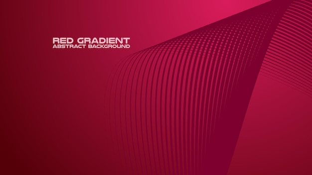 Rode gradiënt met curvelijn abstracte achtergrond voor achtergrond of presentatie