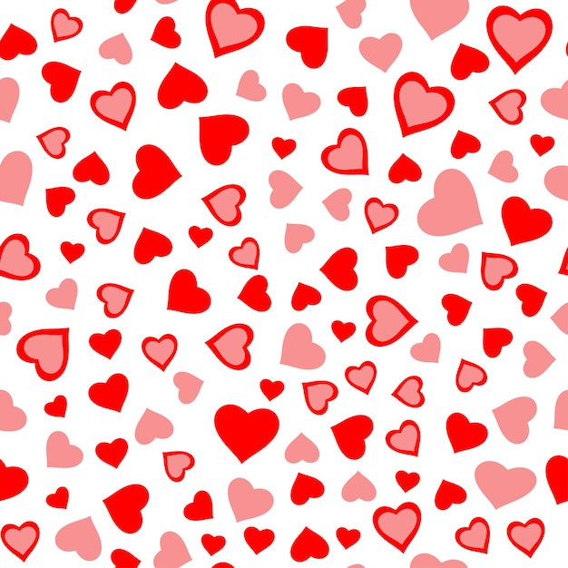 Rode harten naadloze achtergrond Vector illustratie