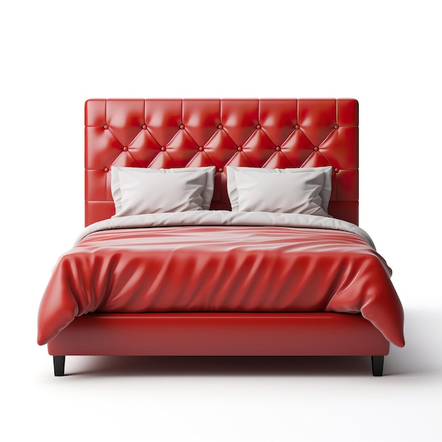 Rode kleur Bed gradiënt vector witte achtergrond geïsoleerd h