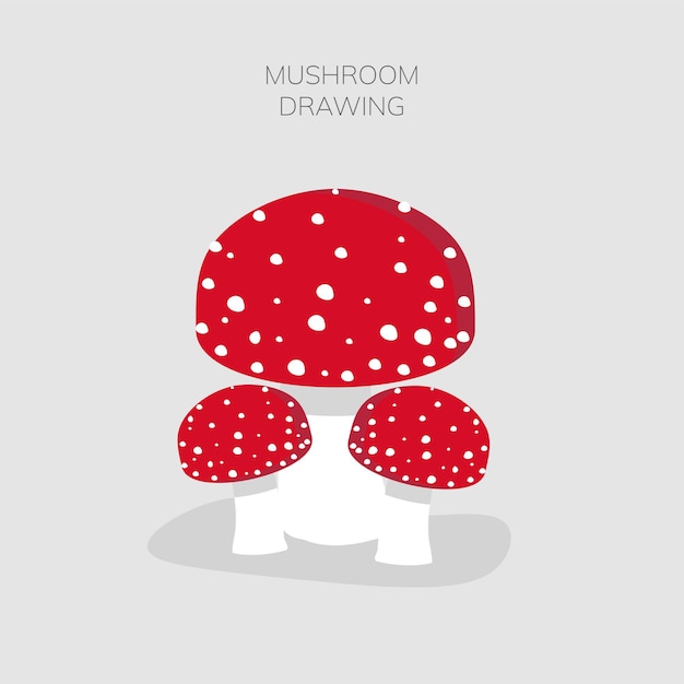 Rode Paddestoelen Vectorillustratie