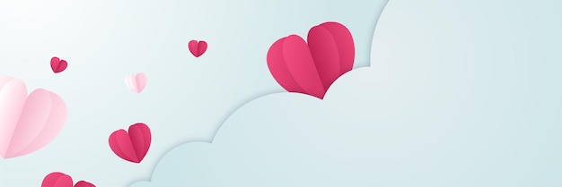 Rode, roze en witte harten met gouden confetti geïsoleerd op transparante achtergrond. vector illustratie. papier gesneden decoraties voor valentijnsdag ontwerp