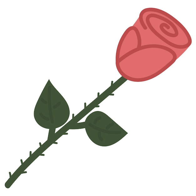 Rode rozen vector op een transparante achtergrond. Rode roos hand loting illustratie