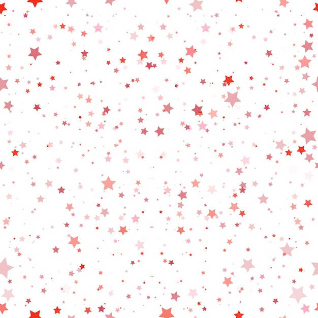 Rode sterren Confetti-viering Vallende abstracte decoratie voor feestverjaardag viert jubileum