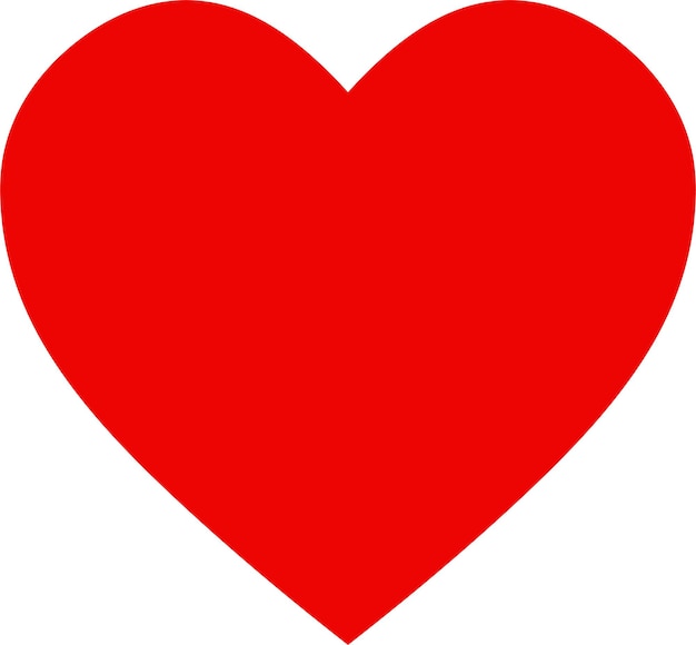 Vector rode vorm liefde hart pictogram hart vorm valentijnsdag liefhebbers