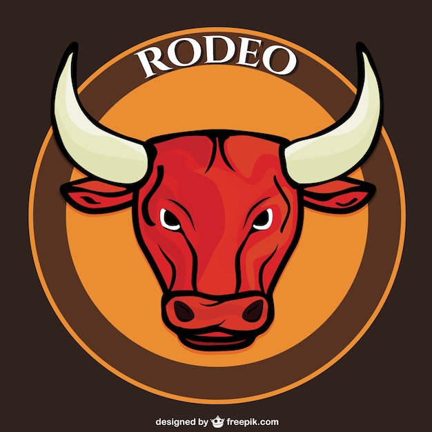 Rodeo toro vettore