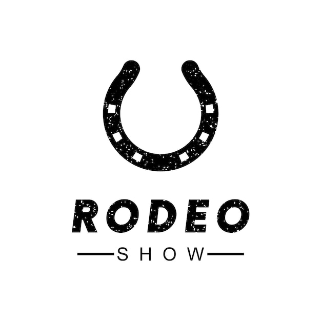 Modello di progettazione del logo del rodeo