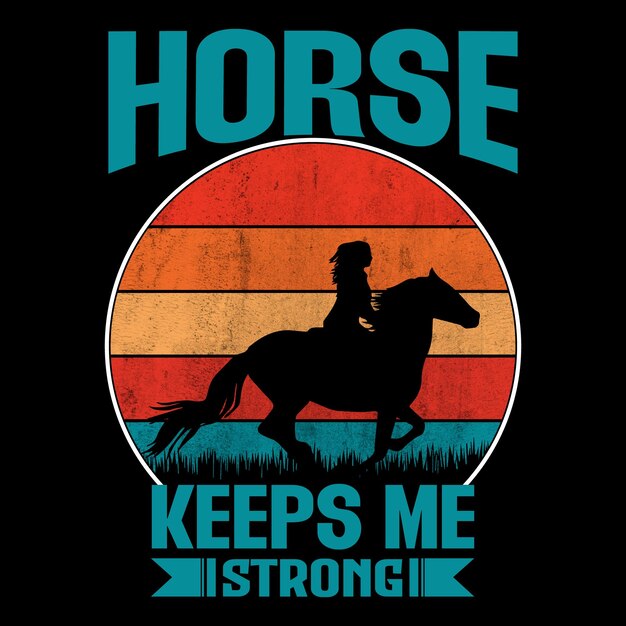 Типография родео дизайн футболки для лошадей