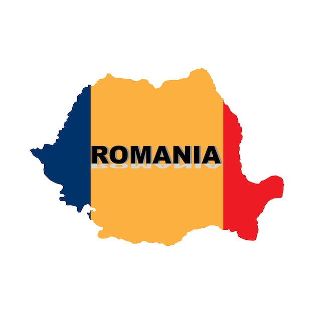 Roemenië kaart pictogram vector illustratie symbool ontwerp