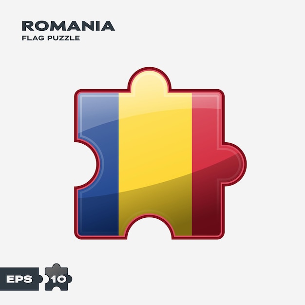 Roemenië vlag puzzel