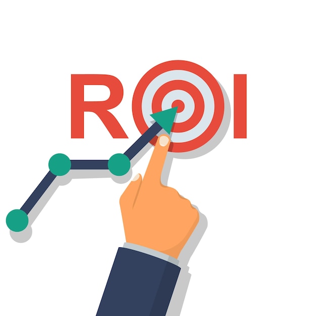 Concetto di roi ritorno sull'investimento