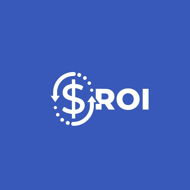 Vector roi return on investment concept