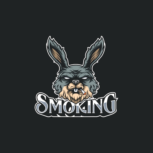 Rokende konijnillustratie