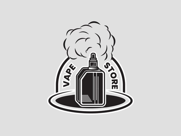 Vector rokerige vape vintage logo