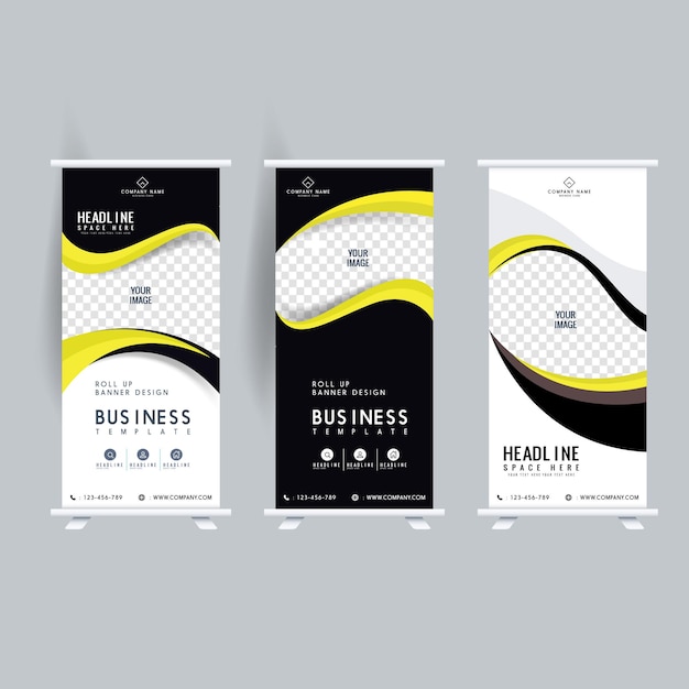 rolde_up_banners_templates_modern_abstract_technology_decor