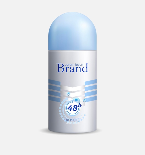 roll on deodorant bottle packaging template 6
