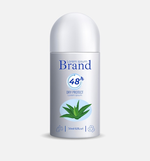 roll on deodorant bottle packaging template 8