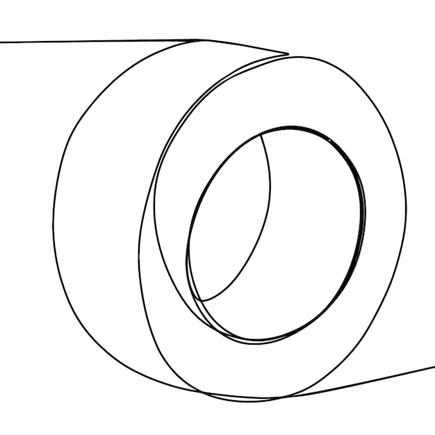 「 a 」というラベルが付いたテープのロール。 "