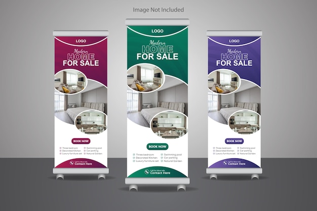 Vector roll up ads leafletvector business template arrangement