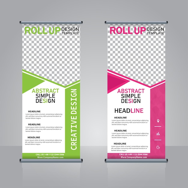 Roll up banner design