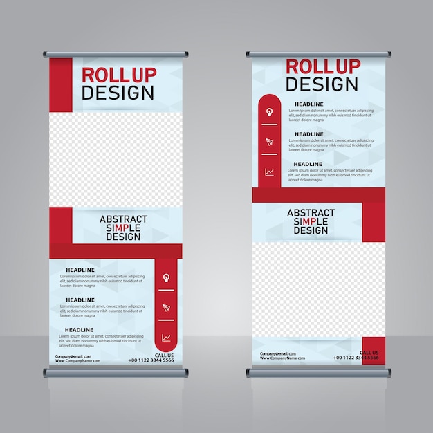 Roll up banner design