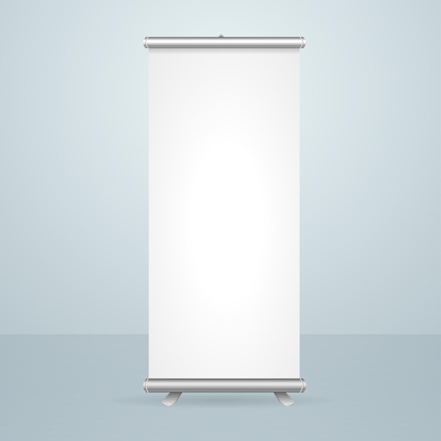 Roll-up banner leeg standaard ontwerp geïsoleerd