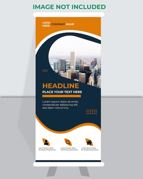 Roll up banner Modern creative Design Template