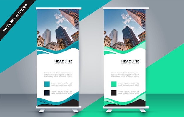 A roll up banner for a newsstand