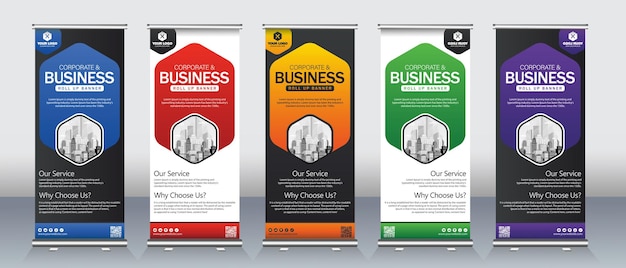 roll up banner ontwerp voor evenementen presentaties jaarvergaderingen banners voor verkoop evenementen
