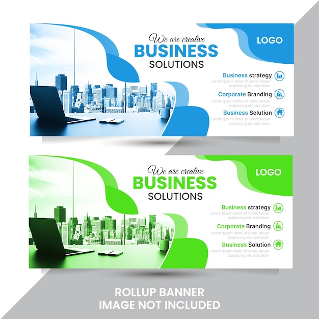 Roll-up banner stand sjabloonontwerp