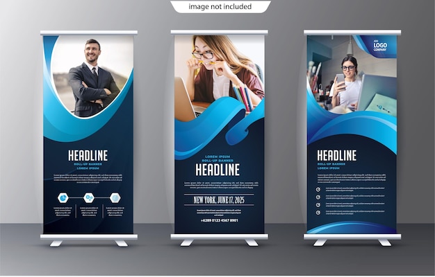 Roll up design modello xbanner