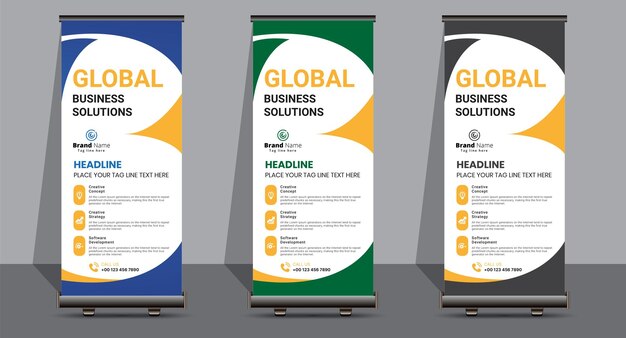 Roll up template design