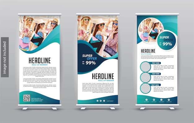 Vector roll up template