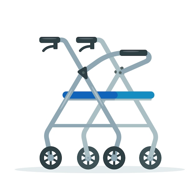 Rollator or Walkers for people with disabilities or elderly and social adaptation Medical equipment