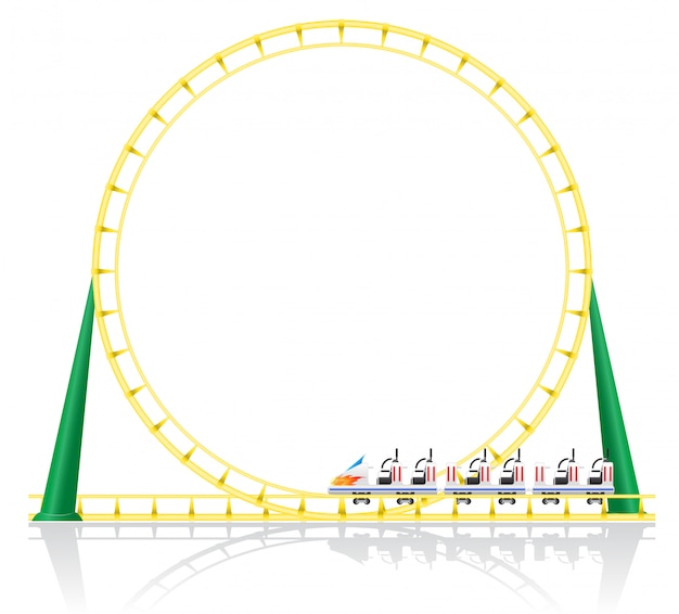 Roller coaster vector illustration