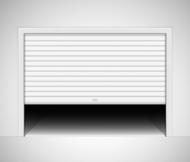 Vector roller garage door.