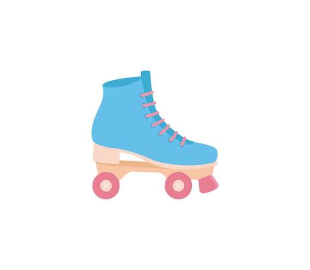 Roller Skate vector isolated icon. Emoji illustration. Roller Skate vector emoticon