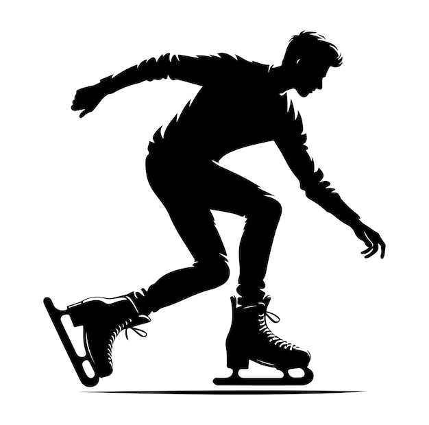 Vector roller skating vector illustration