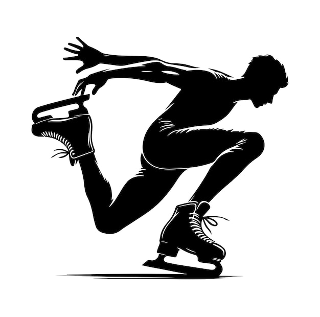 Vector roller skating vector illustration