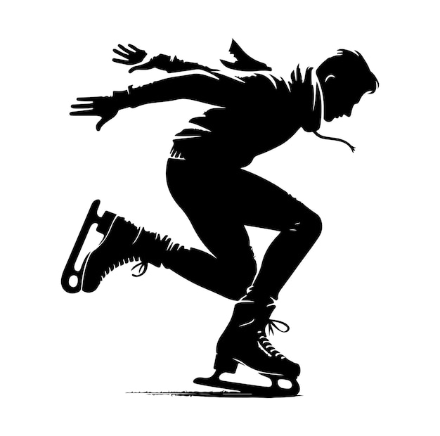 Vector roller skating vector illustration