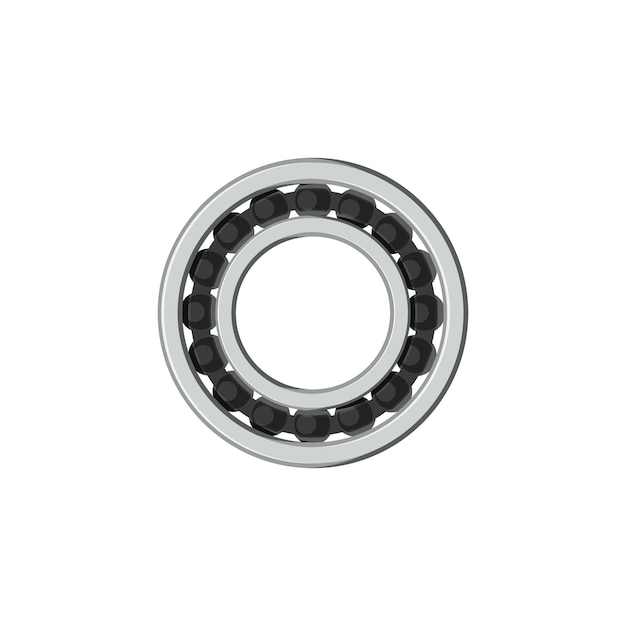 Vector rolling bearings hardware detail element isolated